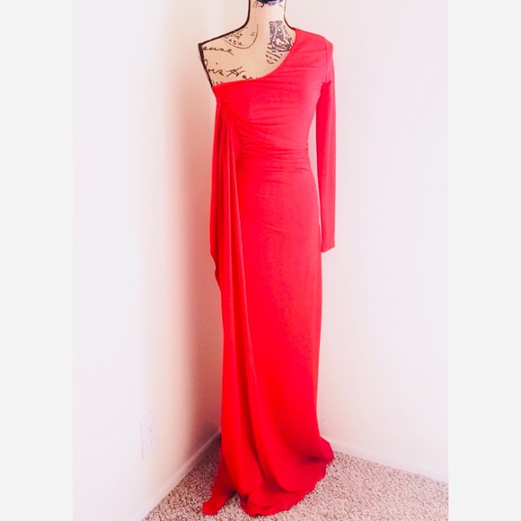 venus one shoulder dress